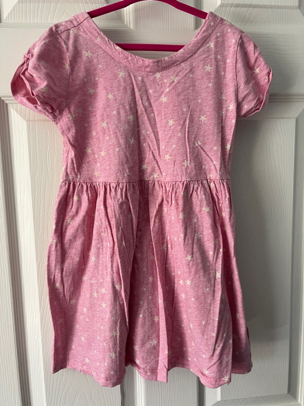 GAP Pink Star Short Sleeve Knit Dress